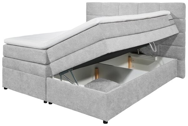 POSTEL BOXSPRING, 180/200 cm, barvy stříbra MID.YOU - Postele s úložným prostorem, Online Only