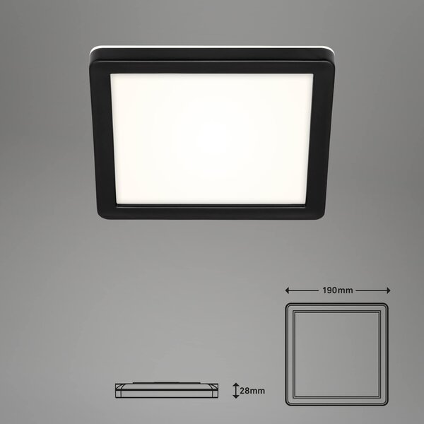 BRILONER LED venkovní svítidlo 19 cm 8W 1200lm černá IP44 BRILO 3010-015