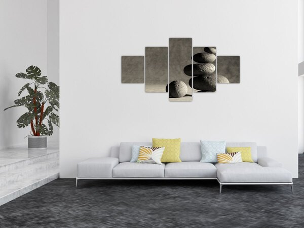 Obraz - Šedé kameny (125x70 cm)