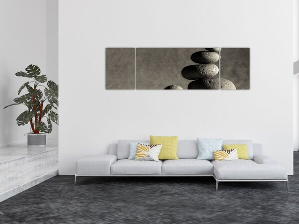 Obraz - Šedé kameny (170x50 cm)