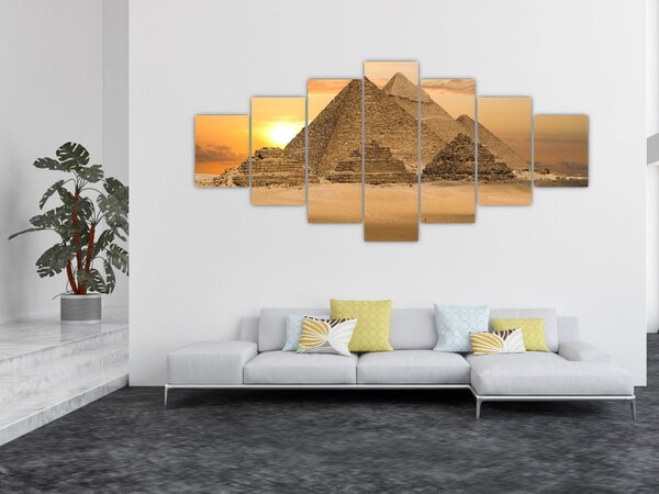 Obraz - Pyramidy (210x100 cm)