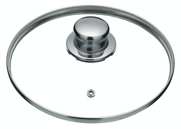 KitchenCraft univerzální napařovací nástavec 20 cm – nerezový, pro hrnce 16–20 cm, skleněná poklice