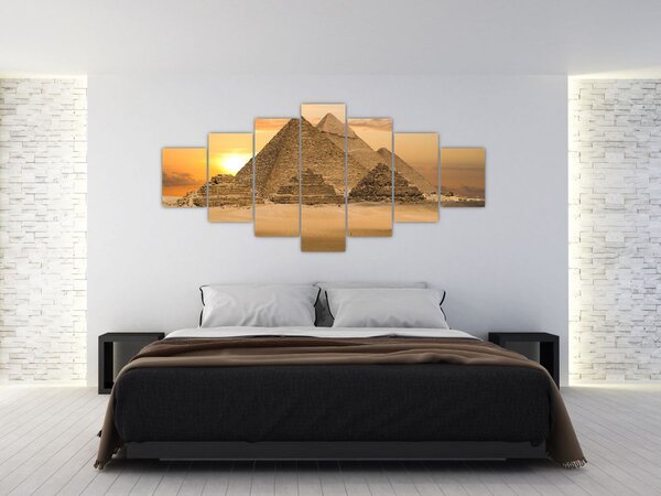 Obraz - Pyramidy (210x100 cm)