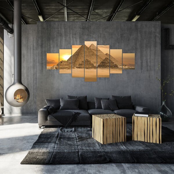 Obraz - Pyramidy (210x100 cm)