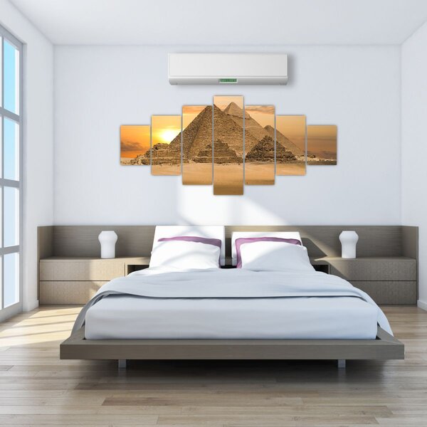 Obraz - Pyramidy (210x100 cm)