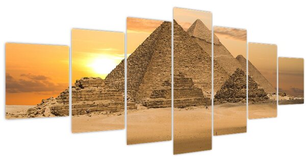 Obraz - Pyramidy (210x100 cm)