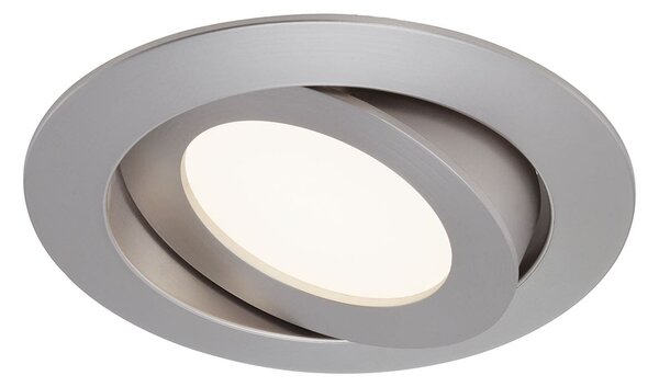 BRI 7283-012 LED vestavné svítidlo, pr. 10,6 cm, 6 W, matný nikl - BRILONER