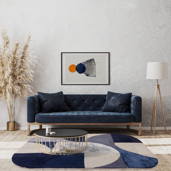Tribeca Design Kusový koberec Blondie Oval Indigo Rozměry: 160x230 cm