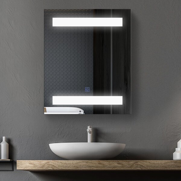 LED zrcadlová skříňka Světelné zrcadlo Koupelnové zrcadlo Koupelnová skříňka Koupelnové zrcadlo Nástěnné zrcadlo 15W (Model 1)