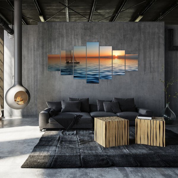 Obraz - Plachetnice na moři (210x100 cm)
