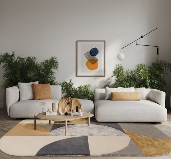 Tribeca Design Kusový koberec Blondie Oval Sunset Rozměry: 160x230 cm