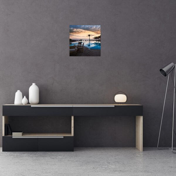 Obraz - Resort u moře (30x30 cm)