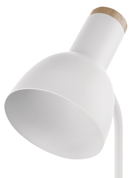 Stolní lampa POPPY bílá/přírodní