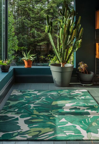 Tribeca Design Kusový koberec Blondie Palm Green Rozměry: 120x170 cm