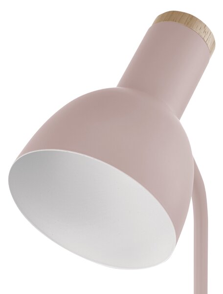 Stolní lampa POPPY růžová/přírodní