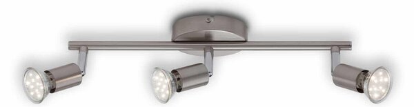 BRILO 2767-032 Bodové svítidlo 38,5 cm 3xGU10 3W 250lm matný nikl - BRILO