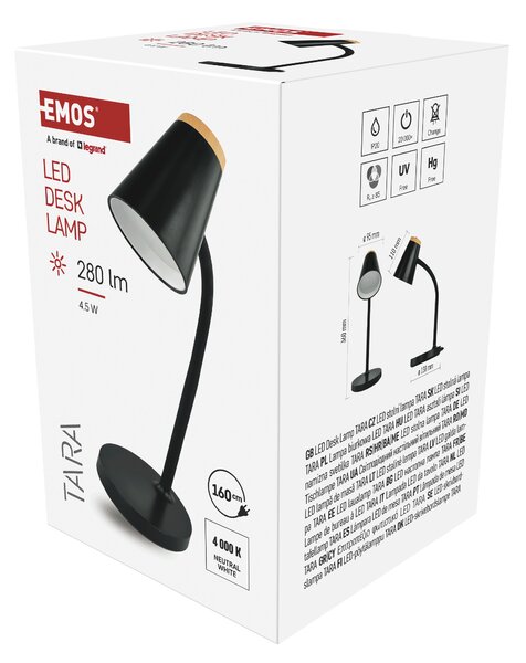 Stolní lampa TARA černá