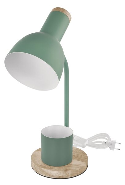 Stolní lampa POPPY zelená/přírodní