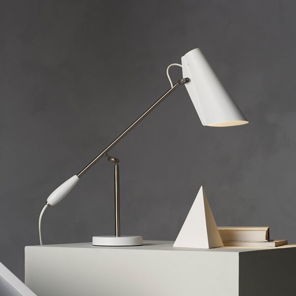Stolní lampa Northern, BIRDY, Bílá, Obývací pokoj, Kov, Design