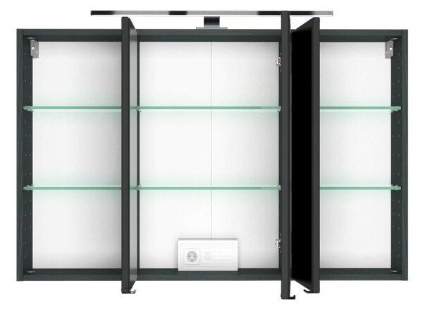 ZRCADLOVÁ SKŘÍŇKA, šedá, 100/64/20 cm Held - Koupelnové série, Online Only