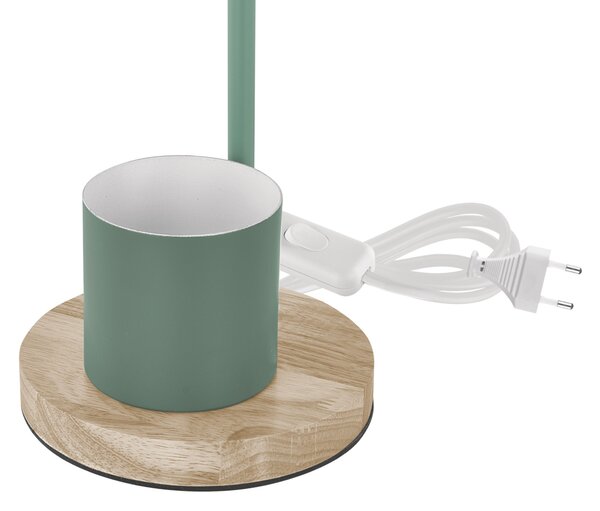 Stolní lampa POPPY zelená/přírodní