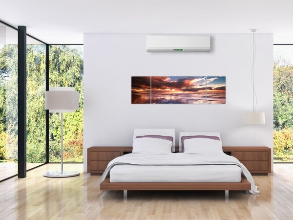 Obraz - Večerní pláž (170x50 cm)