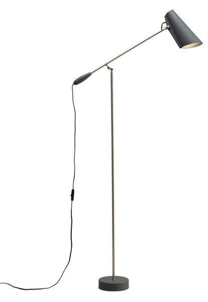 Stojací Lampa Northern, Birdy, Šedá, Obývací pokoj, Kov, Design