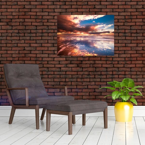 Obraz - Večerní pláž (70x50 cm)