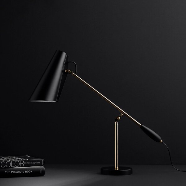 Stolní lampa Northern, BIRDY, Černá, Obývací pokoj, Kov, Design