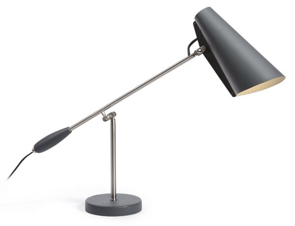 Stolní lampa Northern, Birdy, Šedá, Obývací pokoj, Kov, Design