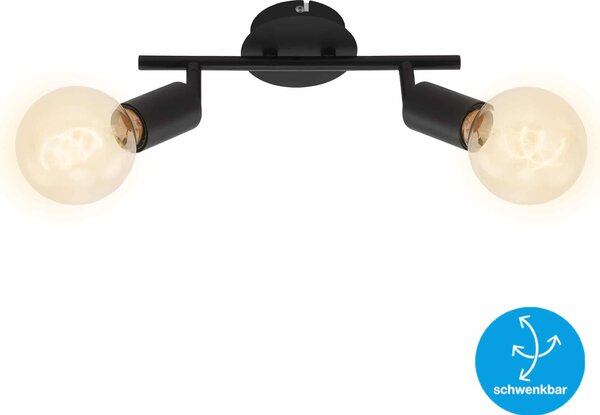BRI 2868-025 Bodové svítidlo 27,5 cm 2x E27 60W černá - BRILONER