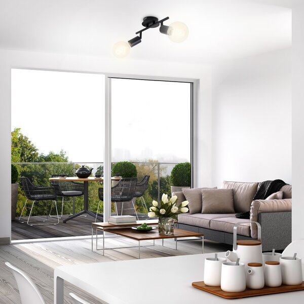 BRI 2868-025 Bodové svítidlo 27,5 cm 2x E27 60W černá - BRILONER