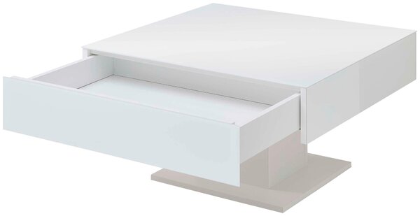 KONFERENČNÍ STOLEK, sklo, kompozitní dřevo, 75/75/42 cm MID.YOU - Konferenční stolky, Online Only