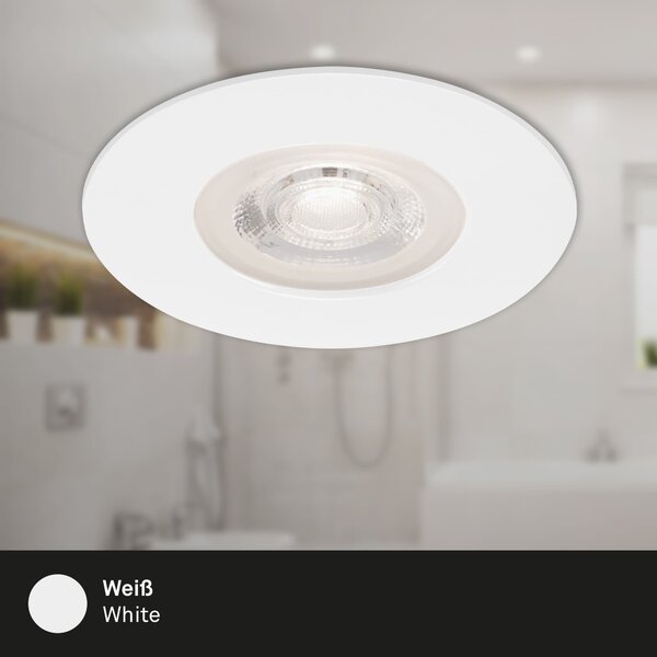 BRI 7046-036 3ks sada LED vestavné svítidlo, pr. 9 cm, 5 W, bílé - BRILONER