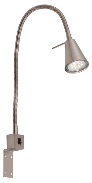 BRILONER Flexibilní nástěnné svítidlo 40,3 cm 1xGU10 5W 400lm matný nikl BRI 2080012