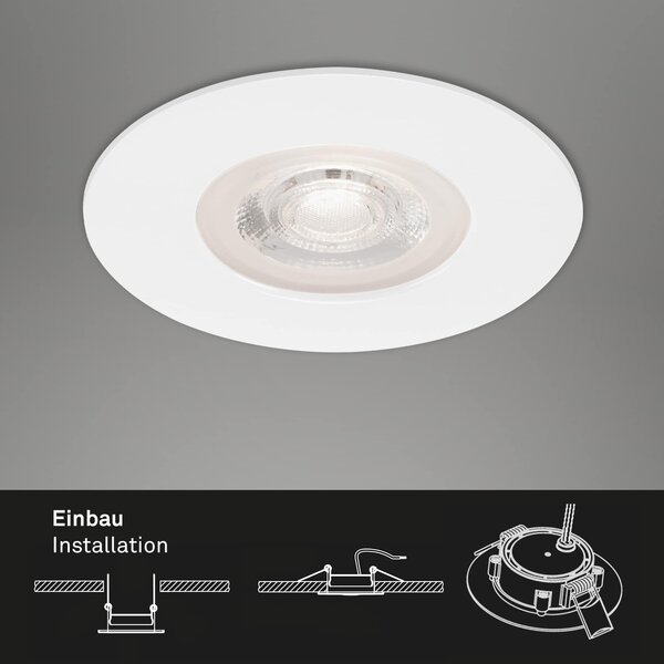 BRI 7046-036 3ks sada LED vestavné svítidlo, pr. 9 cm, 5 W, bílé - BRILONER