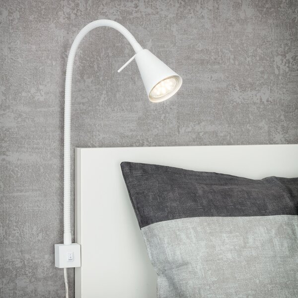 BRILONER Flexibilní nástěnné svítidlo 40,3 cm 1xGU10 5W 400lm bílé BRI 2080016