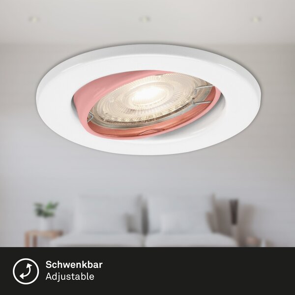 BRI 7147-036 3ks LED vestavné svítidlo, pr. 8,6 cm, 5 W, bílé - BRILONER