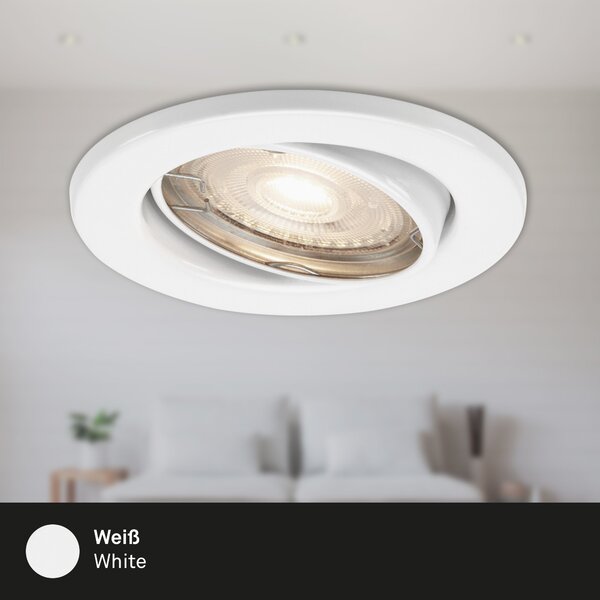 BRI 7147-036 3ks LED vestavné svítidlo, pr. 8,6 cm, 5 W, bílé - BRILONER