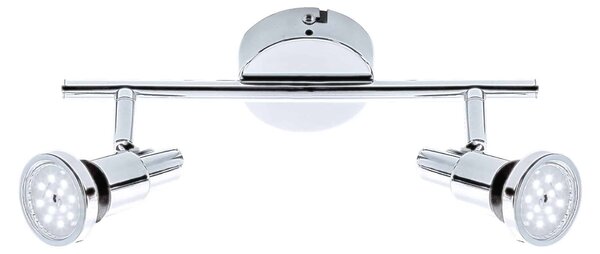 BRILONER LED bodové svítidlo 27,5 cm 2xGU10 9,6W 800lm chrom BRI 2992-028