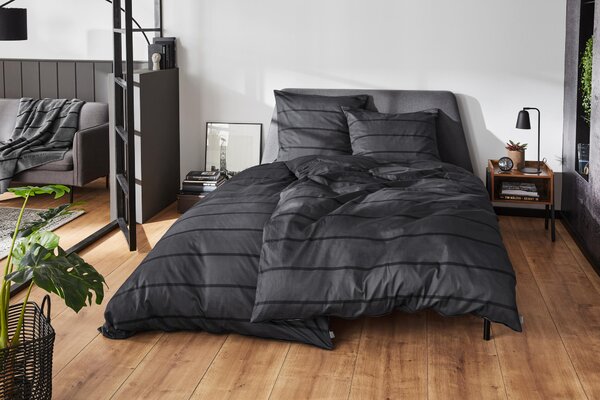 LICENČNÍ POVLEČENÍ satén antracitová 135/200 cm Bugatti - Povlečení, Online Only