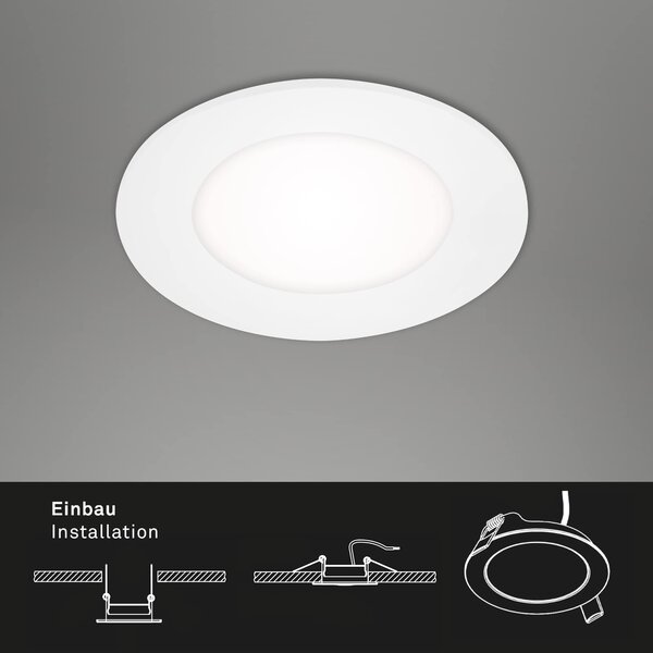 BRI 7125-436 AKCE - 3ks sada LED vestavná svítidla pr. 8,6 cm 3x 3W bílé - BRILONER