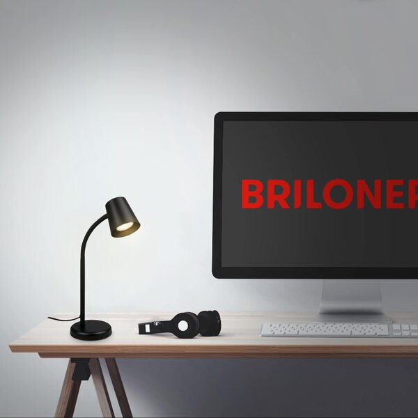 BRILONER Stolní lampa, 38,5 cm, 1x GU10, max. 9W, černá BRILO 7476015