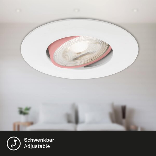 BRI 7146-036 3ks sada ultraploché LED vestavné svítidlo, pr. 9 cm, 5 W, bílé - BRILONER