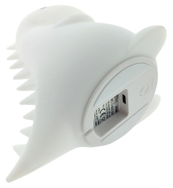 Dětská noční lampa DINO bílá