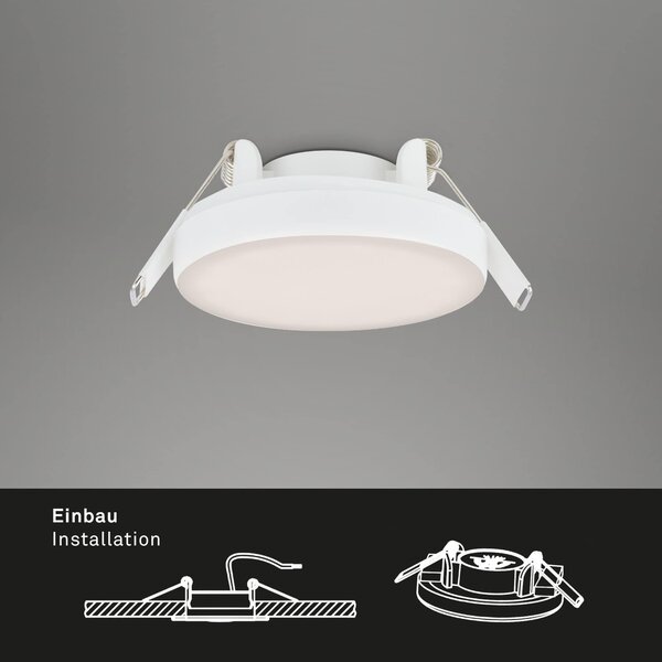 BRI 7061-436 3ks sada LED vestavné svítidlo, pr. 7,5 cm, 3 W, 350 lm, bílé - BRILONER