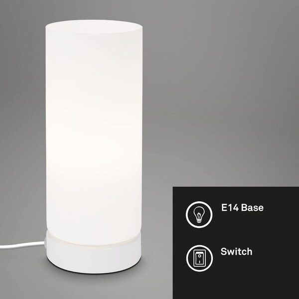 BRILONER Stolní lampa, 25 cm, max. 25 W, bílé BRILO 7018-016