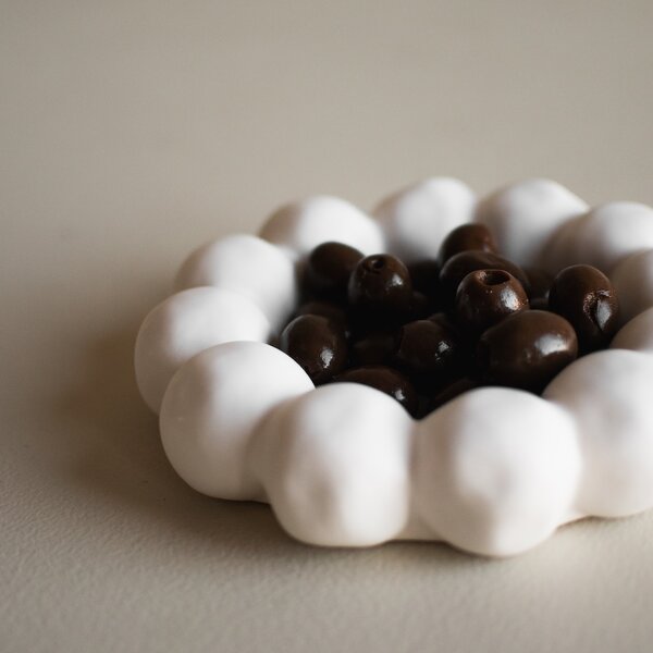 DBKD Dekorativní podnos Bright Plate - White DK348