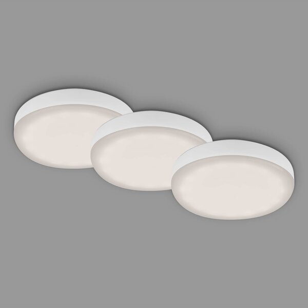 BRI 7061-436 3ks sada LED vestavné svítidlo, pr. 7,5 cm, 3 W, 350 lm, bílé - BRILONER