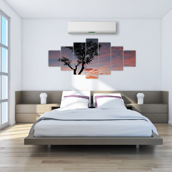 Obraz - Strom a červánky (210x100 cm)